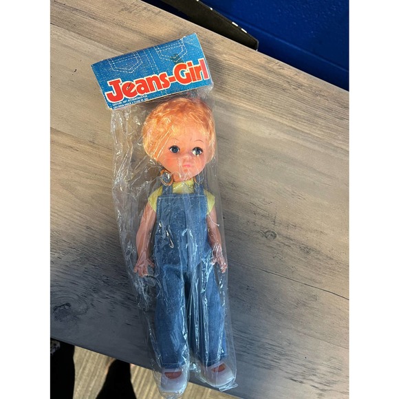 Vintage Blue Jeans Doll Made in Hong Kong - NIP - Picture 2 of 7